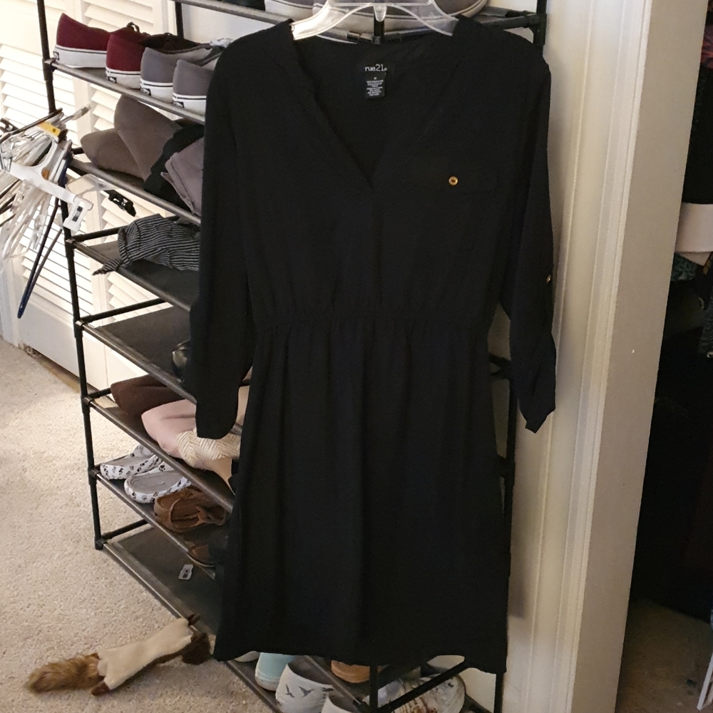 Rue 21 Black Short Dress with Pocket
